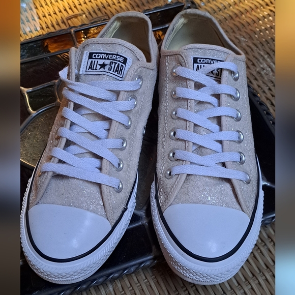 Converse Shoes - Converse Women's Glitter Cream Sneakers
